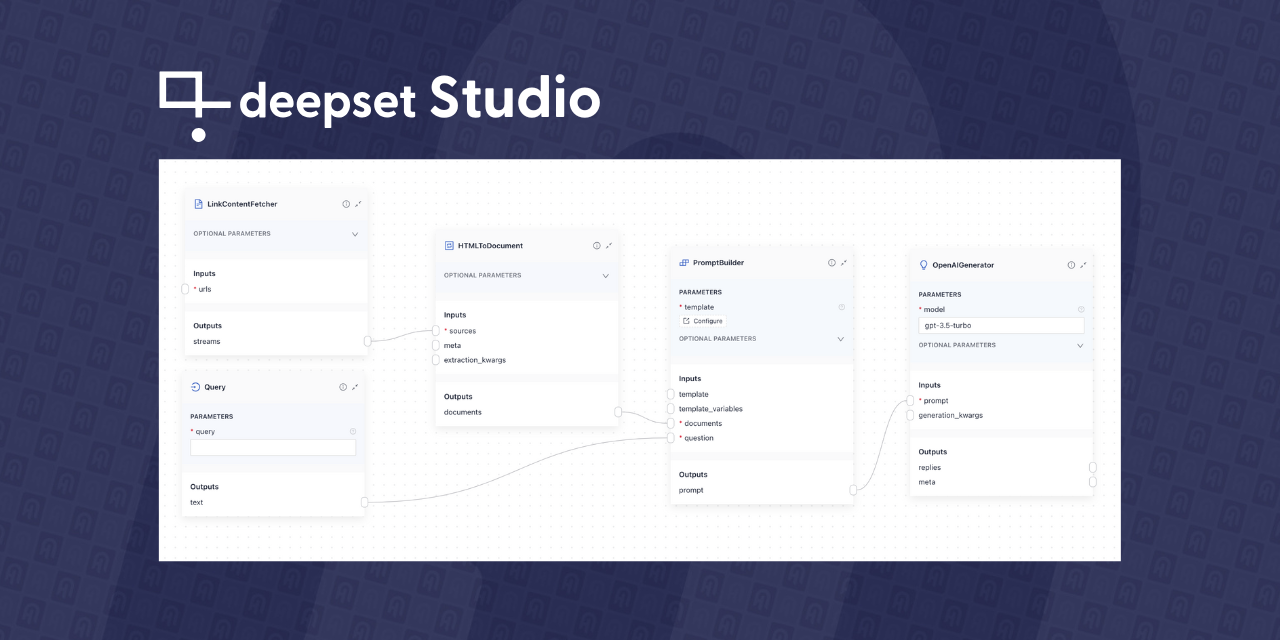 Announcing Studio: A Visual Programming Editor to Create AI Workflows